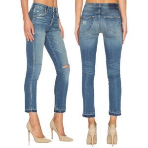 Amo Babe Dive Bar Destroyed High Rise Jeans Size 26
